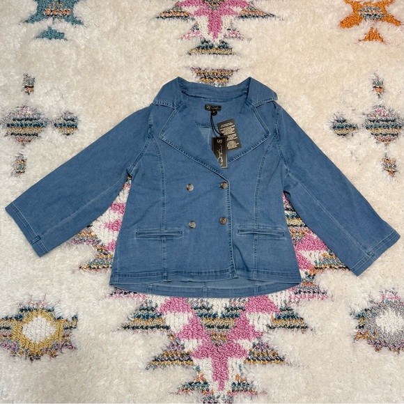 Denim Double Breasted Jacket - Picture 4 of 8